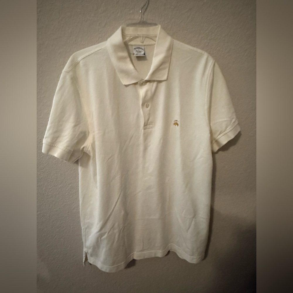 Brooks Brothers Ivory Polo Shirt Sz XL
